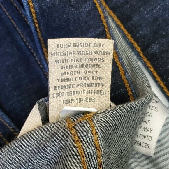 Duluth Trading Co. Blue Denim Womens Straight Leg Jeans 10x31 Cotton Blend - Picture 5 of 11